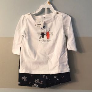 3T shirt and shorts tennis Janie and Jack